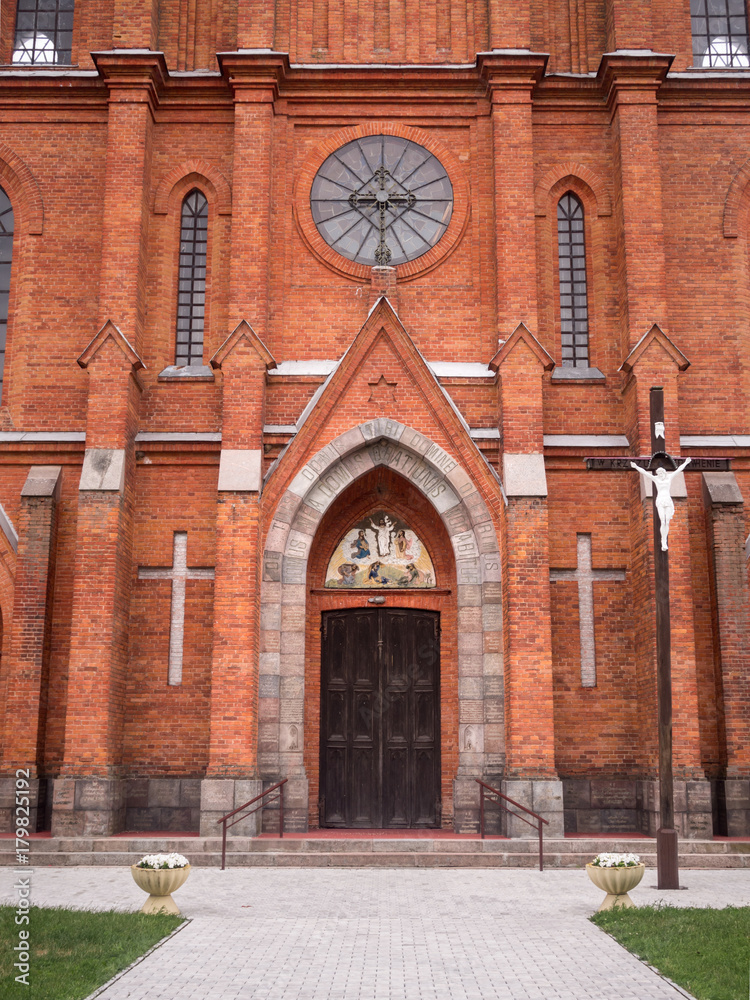 Obraz premium Main Entrance To Old Catholic Church
