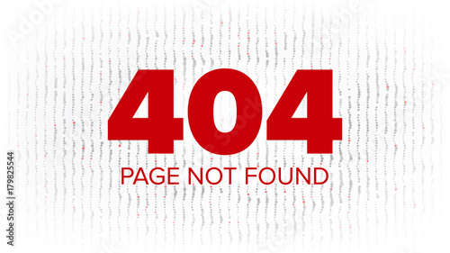 404 Error Web Page Vector. Oops Error Page Template. Network Trouble. Problem Screen Concept Illustration.
