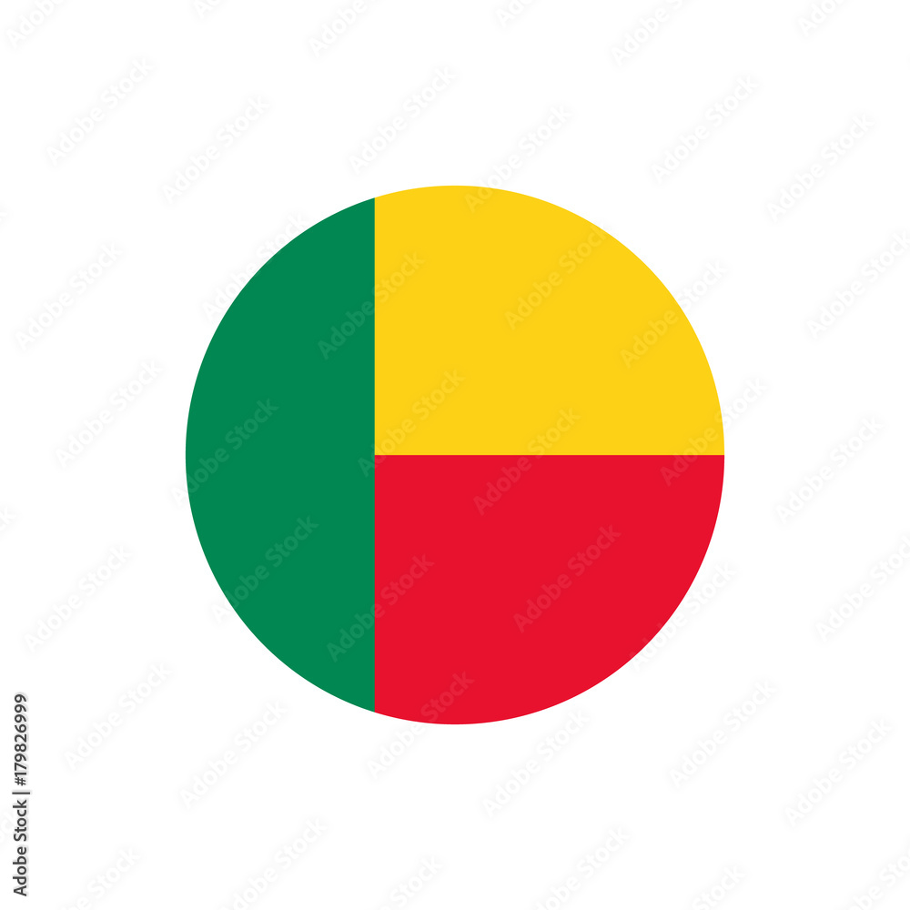 Benin flag, official colors and proportion correctly.