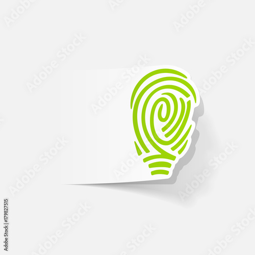 realistic design element: fingerprint