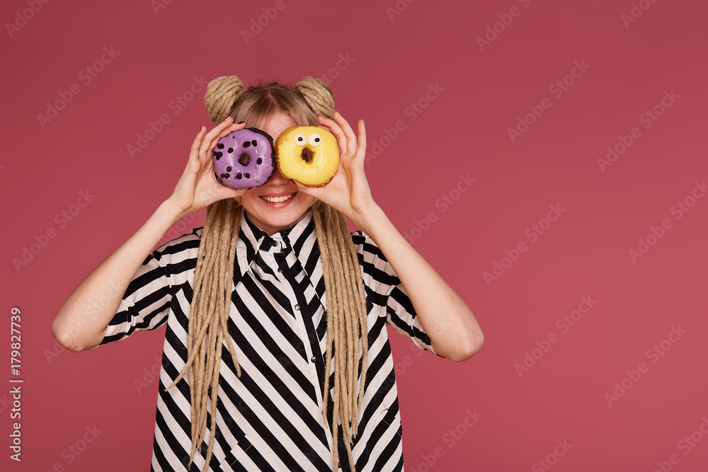 Fototapeta premium Beautiful blonde background isolated