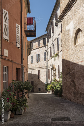 Fototapeta Naklejka Na Ścianę i Meble -  Montefano (Macerata, Marches, Italy), historic town