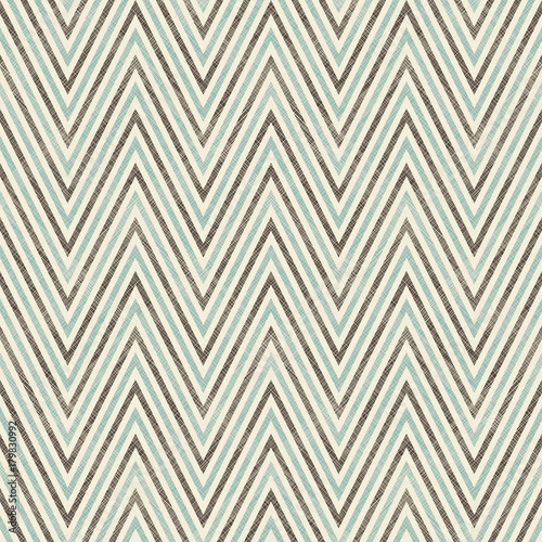 Zigzag lines. Jagged stripes. Seamless surface pattern design with wavy linear ornament. Repeated chevrons wallpaper. Digital paper for page fills, web designing, textile print. Vector illustration.