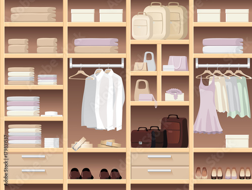 Seamless background with wear and accessories