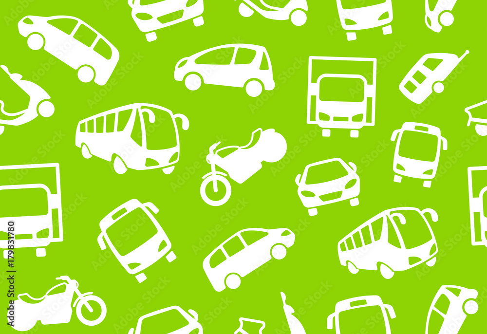 Seamless background of motor transport Seamless background of motor transport