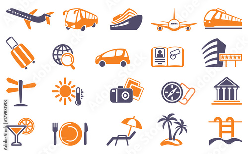 Travel Icons.Vector illustration