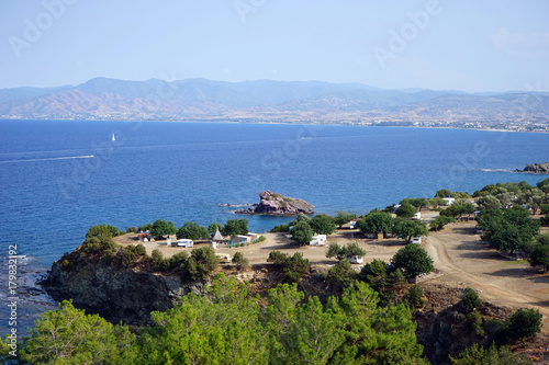 Camping ground near sea