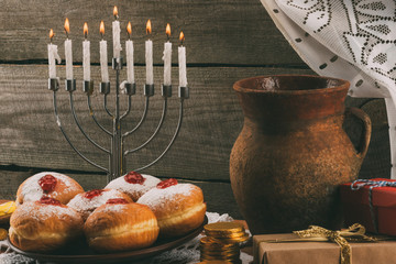 traditional hanukkah celebration