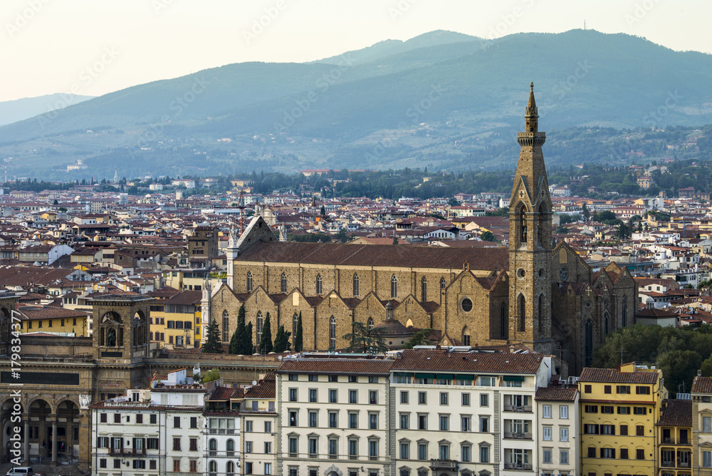Basilica di Santa Croce di Firenze of Florence, Italy.