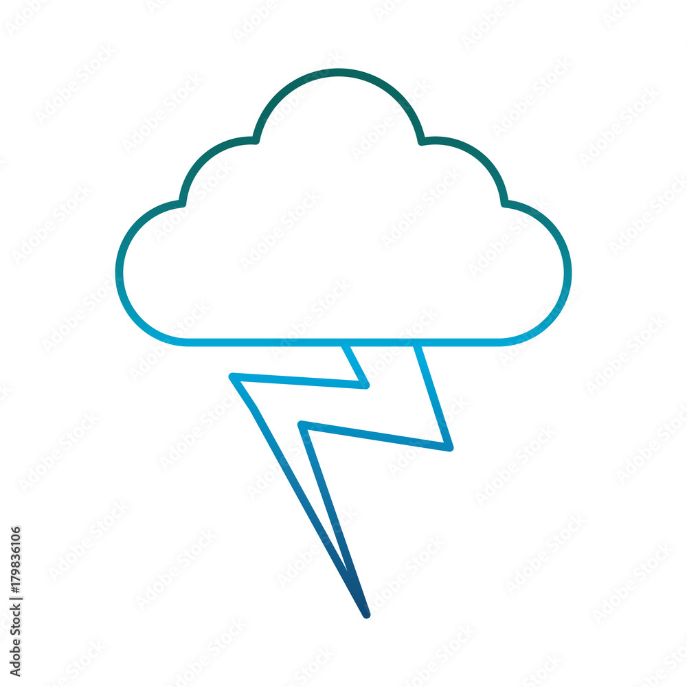 cloud and thunder icon over white background vector illustration cloud and thunder icon over white background vector illustration
