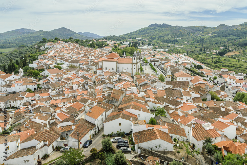 sight of the Portuguese city of Castelo de Vide.
