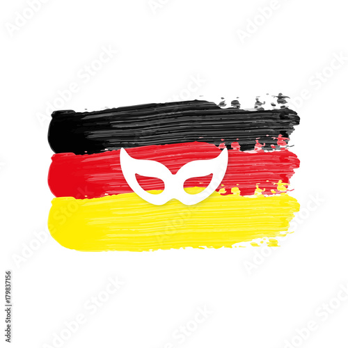 Deutschland Flagge mit Maske
