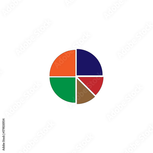 Round chart isolated vector Free Download Round chart isolated vector - GFXLoad
