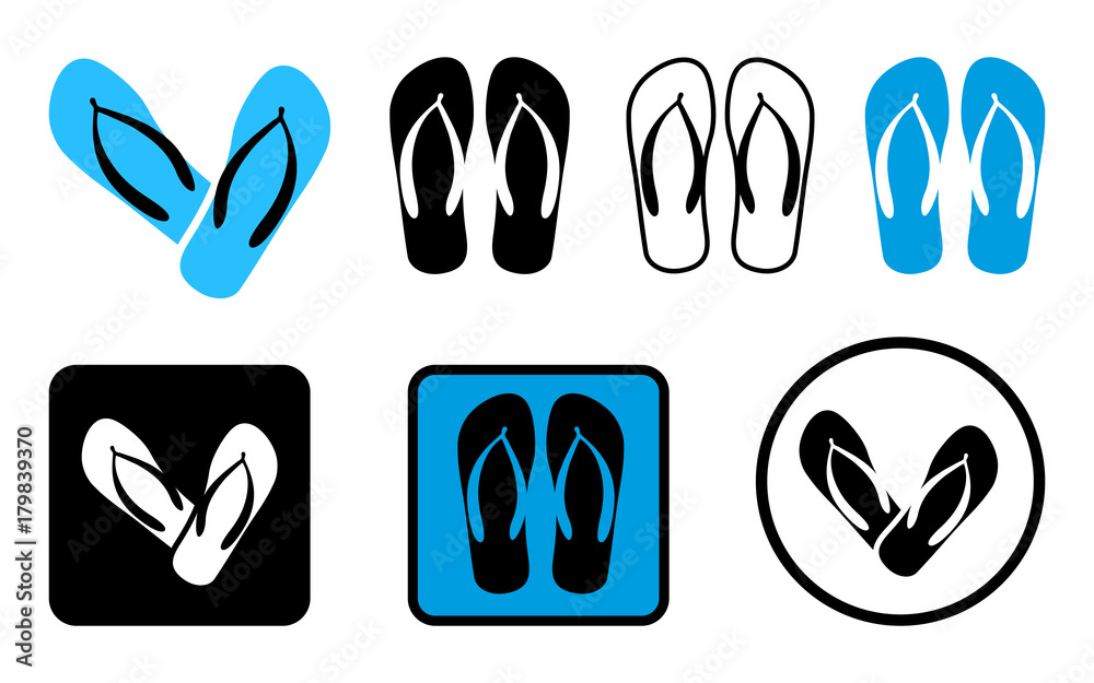 Beach Sandals. Vector illustration Beach Sandals. Vector illustration