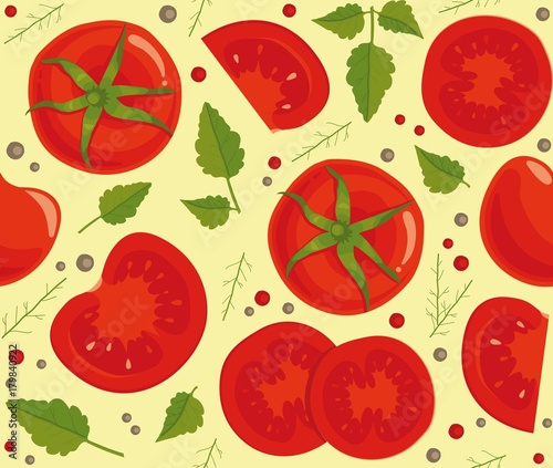 Fototapeta Naklejka Na Ścianę i Meble -  Background with tomatoes