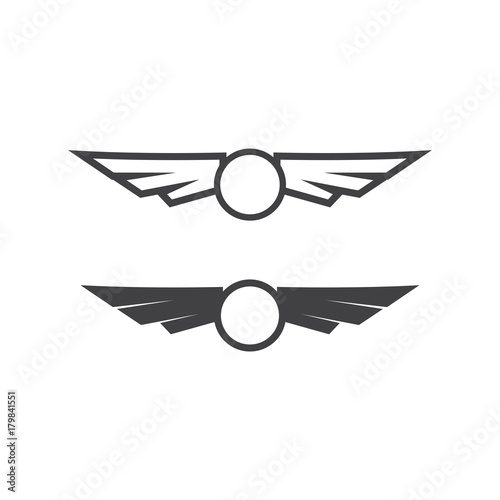 wing logo template set