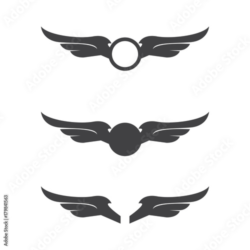 wing logo template set