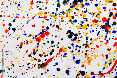 Fotografia Streszczenie sztuka twórczy tle. Ręcznie malowane tła. Pollock