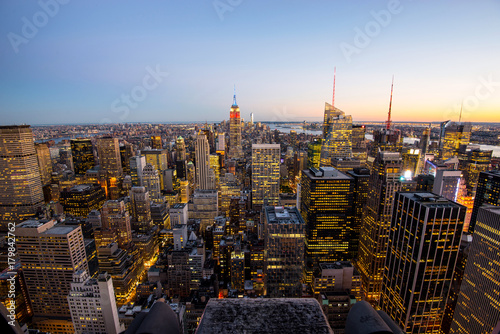 New York at night.