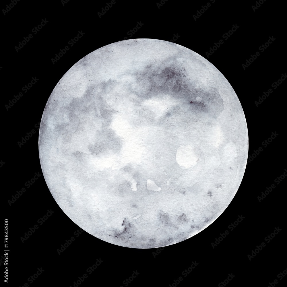 Naklejka premium Watercolor planet