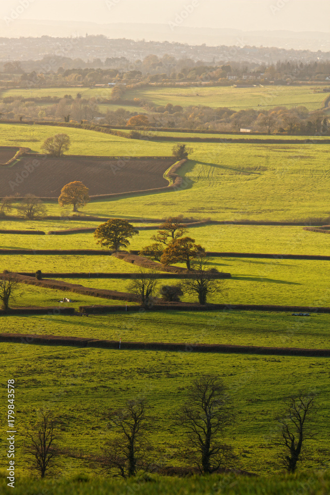 Obraz premium Autumn view from Dyrham Park, England