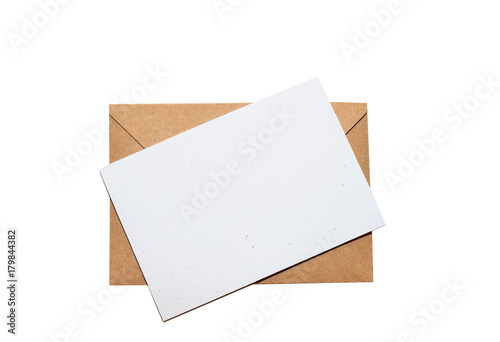 Opened envelope with blank paper