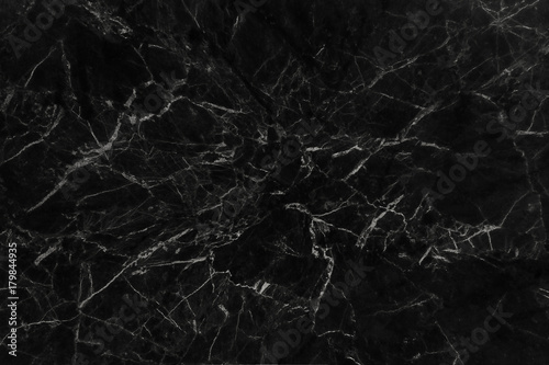 black marble texture abstract background pattern with high resolution. © prapann