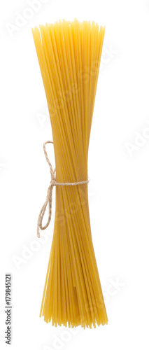 Italian pasta bunch isolated on white background