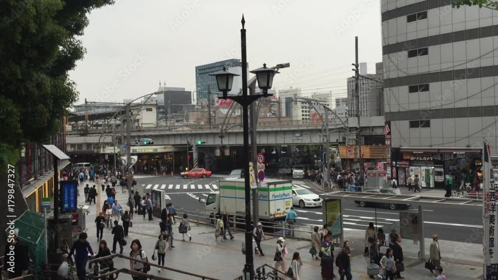 quartier taito circulation tokyo, japon