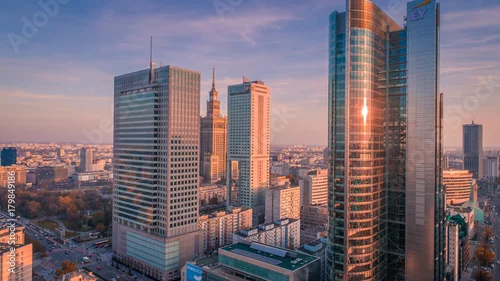 Fototapeta Warszawa z lotu ptaka