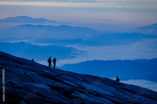 Hikers in Mount Kinabalu, Borneo