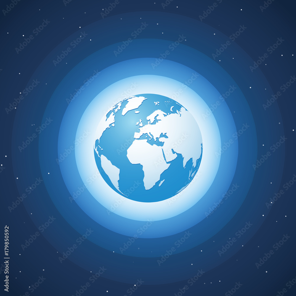 world globe on blue wave background Europe world globe on blue wave background Europe