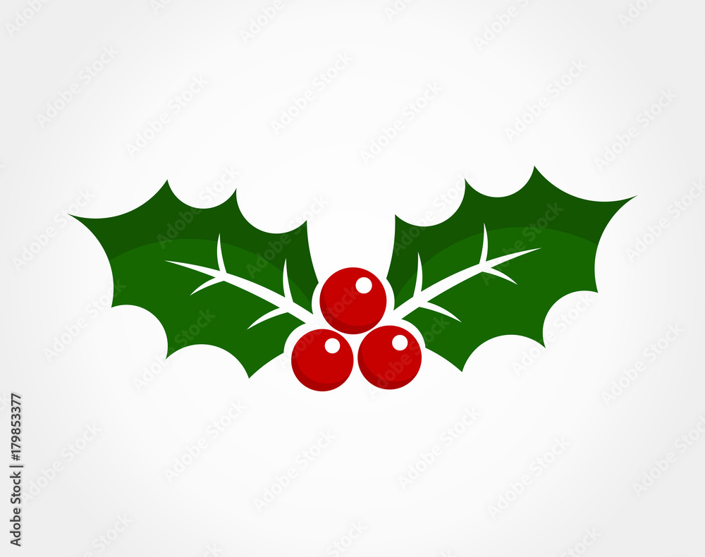 Christmas holly berry icon