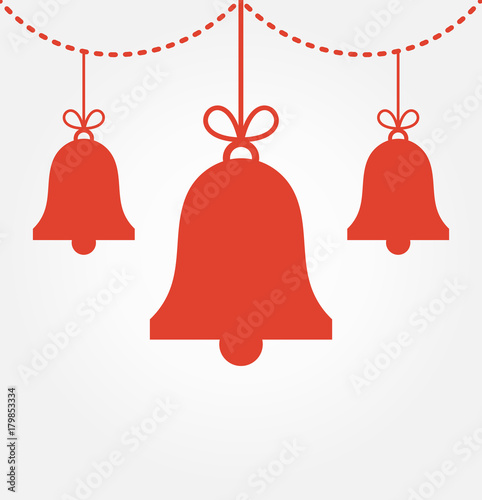 Red Christmas bells ornaments
