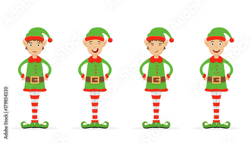 Set of Christmas elves