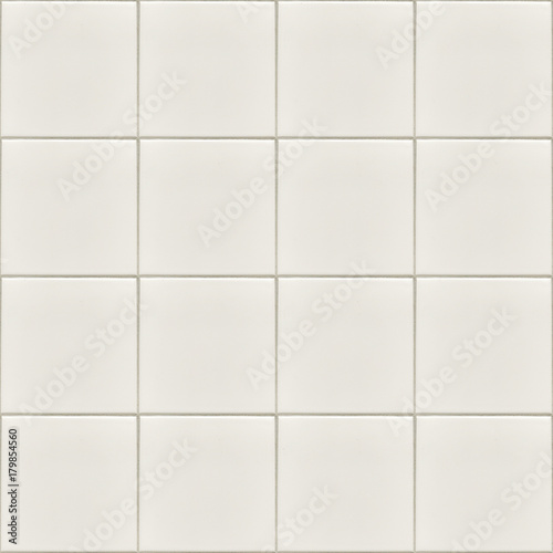 White Kitchen mosaic tiles texture with grey filling