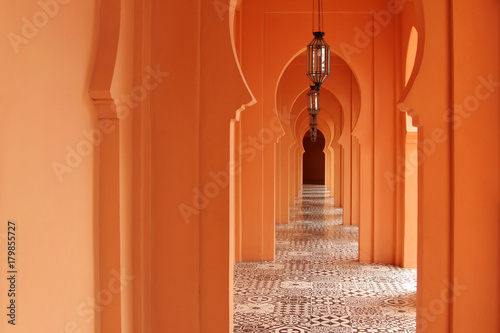 Entry arch in architecture morocco style photo
