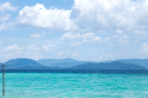 The beautiful Andaman Sea in Thailand.