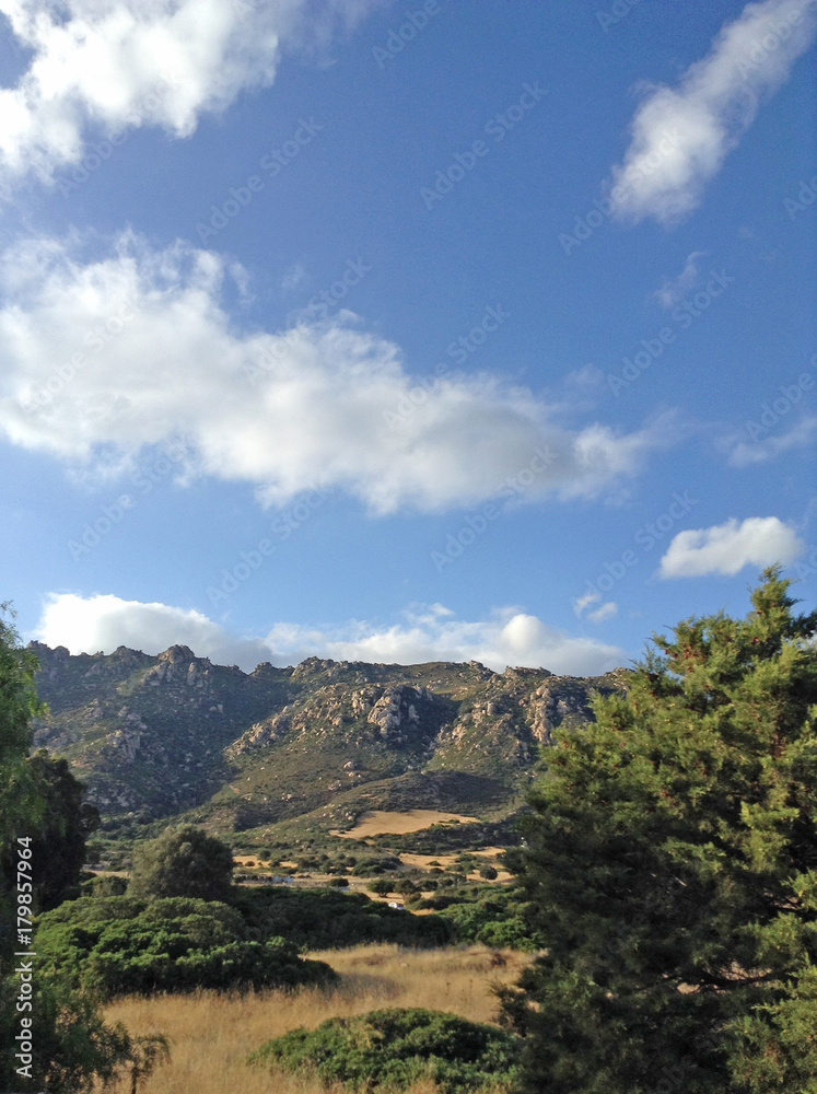 mountain landscape on Sardinia, Italy