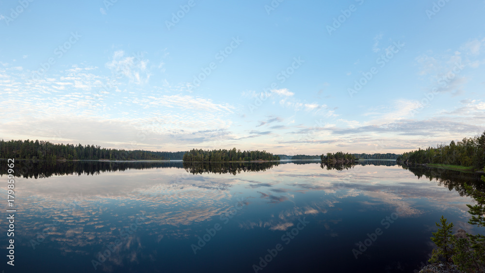 lake on a summer morning