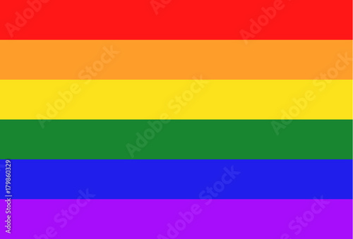Pride flag. LGBT sign. Lesbian gay bisexual and transgender community colors