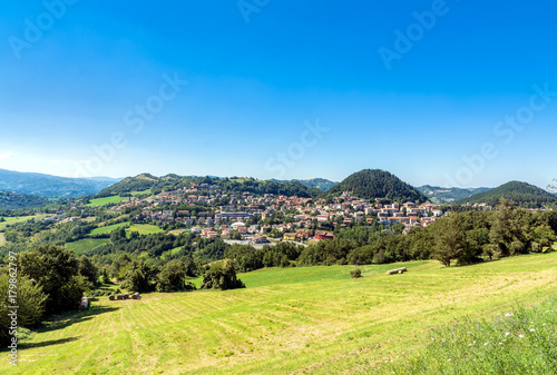 panoramic view of Castelnovo ne Monti, Italy photo