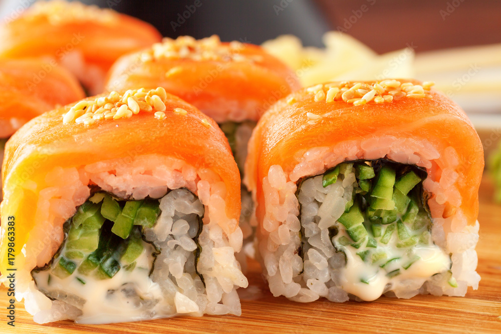 Japanese sushi rolls Japanese sushi rolls