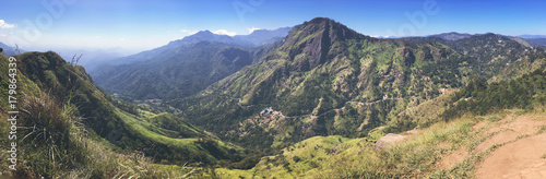 view of the beautiful mountains in Ella, Sri Lanka