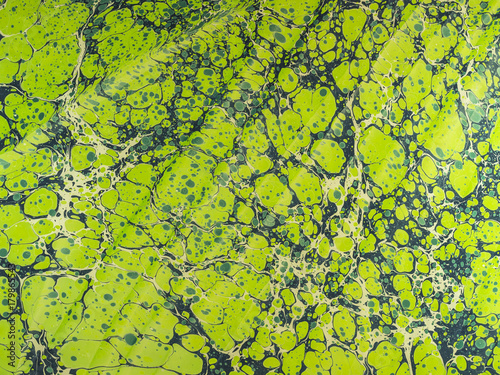 Marbled paper background.