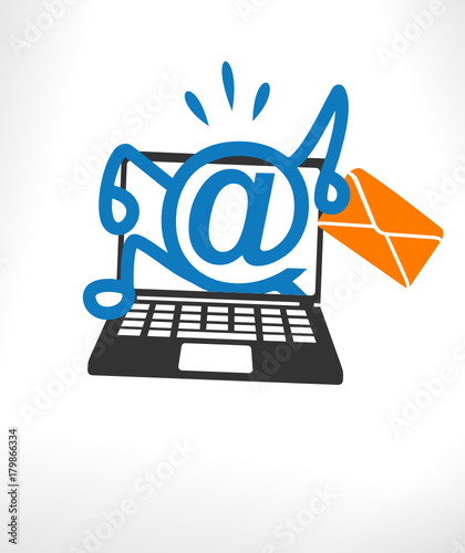 email arobase internet ordinateur portable