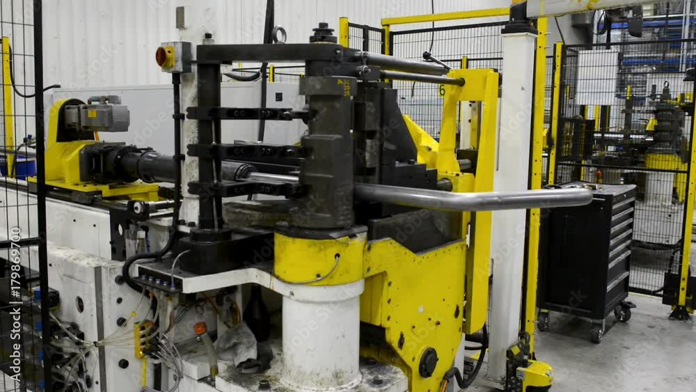 Robot shaping pipe in factory Robot shaping pipe in factory