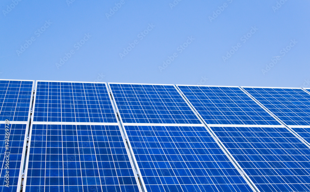 alternative solar energy. solar energy power plant.