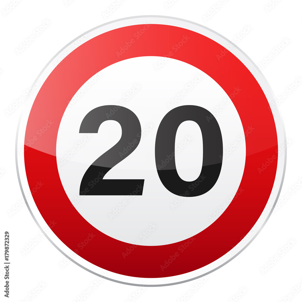 Road red sign on white background. Road traffic control.Lane usage. Stop and yield. Regulatory sign. Street. Speed limit. Road red sign on white background. Road traffic control.Lane usage. Stop and yield. Regulatory sign. Street. Speed limit.