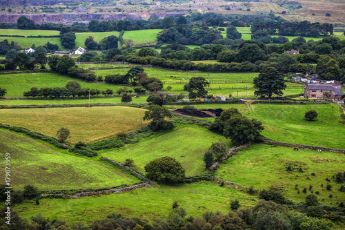 National Park in Wales in Summer in the Hills of the Countryside